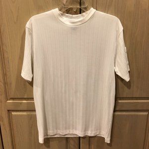 MENS WHITE CAUSAL PULLOVER SHIRT SIZE SMALL